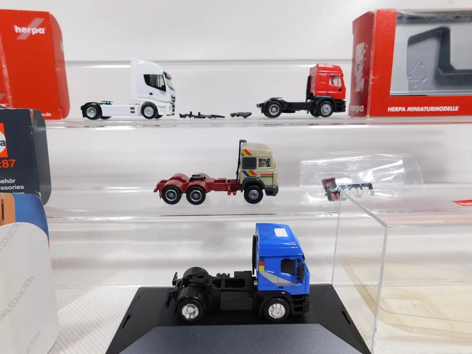 4X Herpa H0 1:87 Modello Trattore Iveco 110136 847000 Ecc Mint Box #DP454-0,5 - Immagine 2 di 4