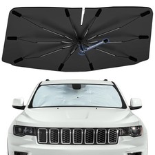 Jeep Grand Cherokee 2014-2021 Windshield Sun Shade Umbrella, 360 Rotation Car