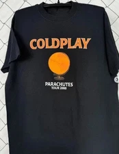 Coldplay T-Shirt Reprint Vintage Style Parachutes Tour 2000 Unisex S-4XL