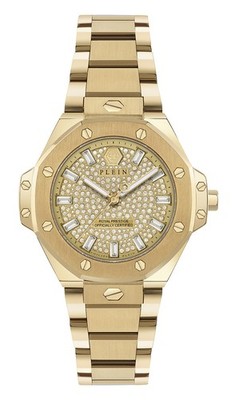 Philipp Plein Plein Royal Prestige Gold Damen Armbanduhr PW4FA0525