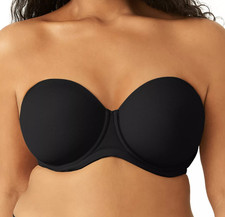 Wacoal Red Carpet Women's Full Figure Underwire Strapless Bra, Black, 36DD