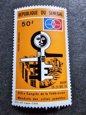 Stamp Senegal World Federation Of Cities Pa No. 130 New ** Luxury Mnh 1974