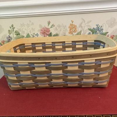 Longaberger RARE 2016 HOMESTEAD 2ND SM STOW AWAY GRIP BASKET WHEAT FIELDS EX CON