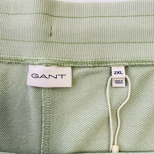 GANT Men's Light Green Regular Fit Cotton Sweat Shorts Size 2XL XXL - Picture 4 of 11