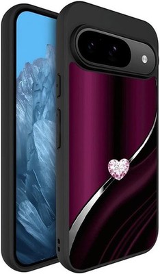 Sparkling Heart Hard Case for Google Pixel 10/9/8/7 Series,Full-Coverage