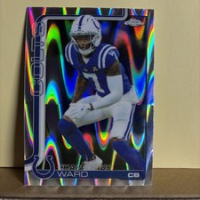 2026 Topps Chrome Football #129 Charvarius Ward -Silver Pulsar - Indy Colts 🔥