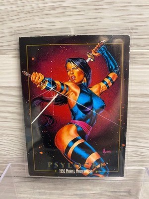 1992 SkyBox Marvel Masterpieces #65 Psylocke Base Card