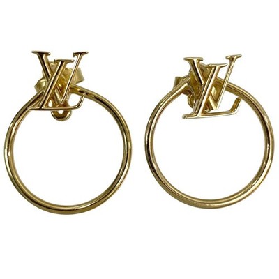 Louis Vuitton M00763 LV Eclipse Ohrstecker goldfarben