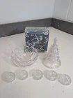 Vintage Miscellaneous Crystal Items Christmas Tree, Candle Holders Waterford