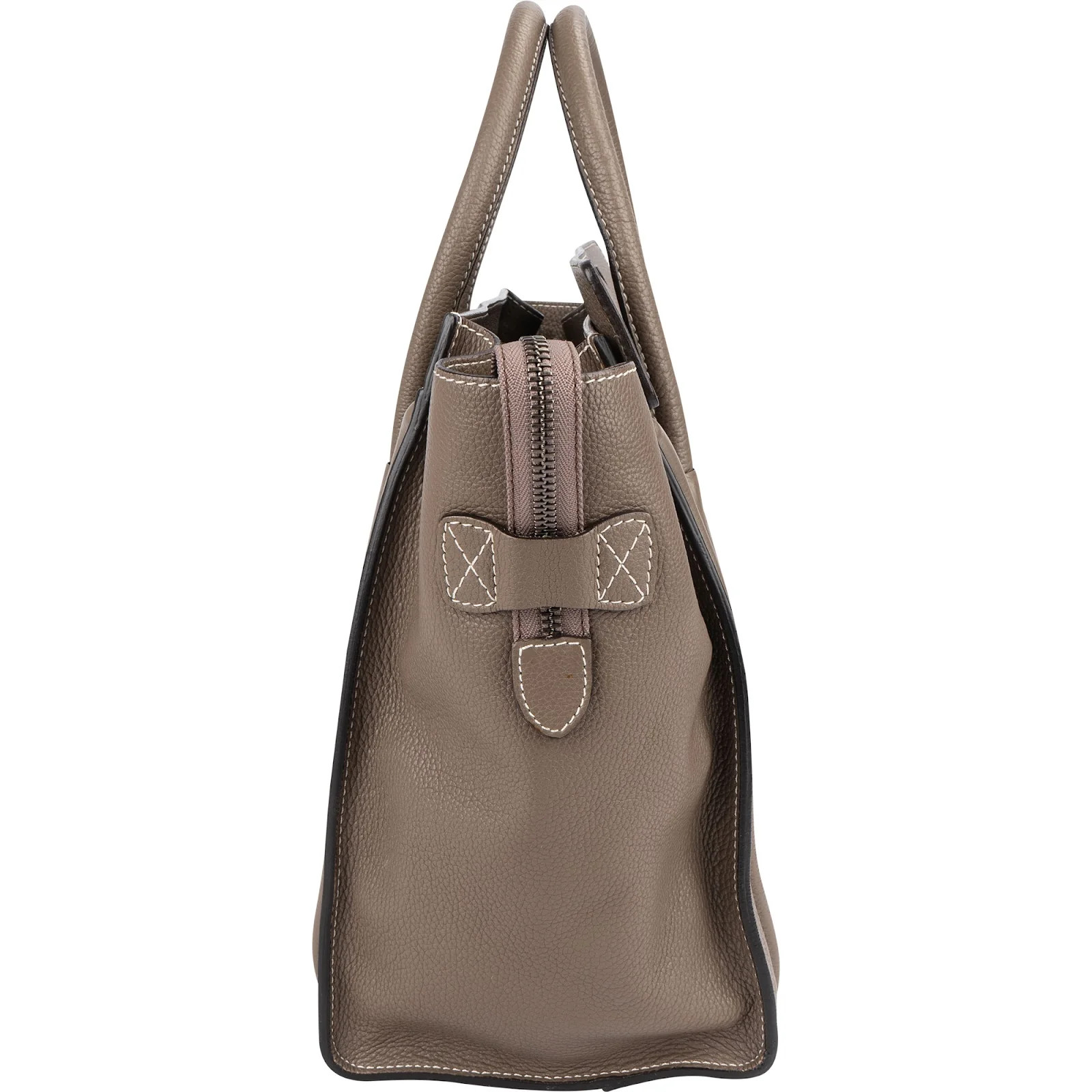 Celine Grained Leather Luggage Handbag Bag image 6