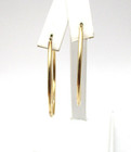 14K Yellow Gold Double Hoop Earrings 1.9 Gr [E370] — photo 2