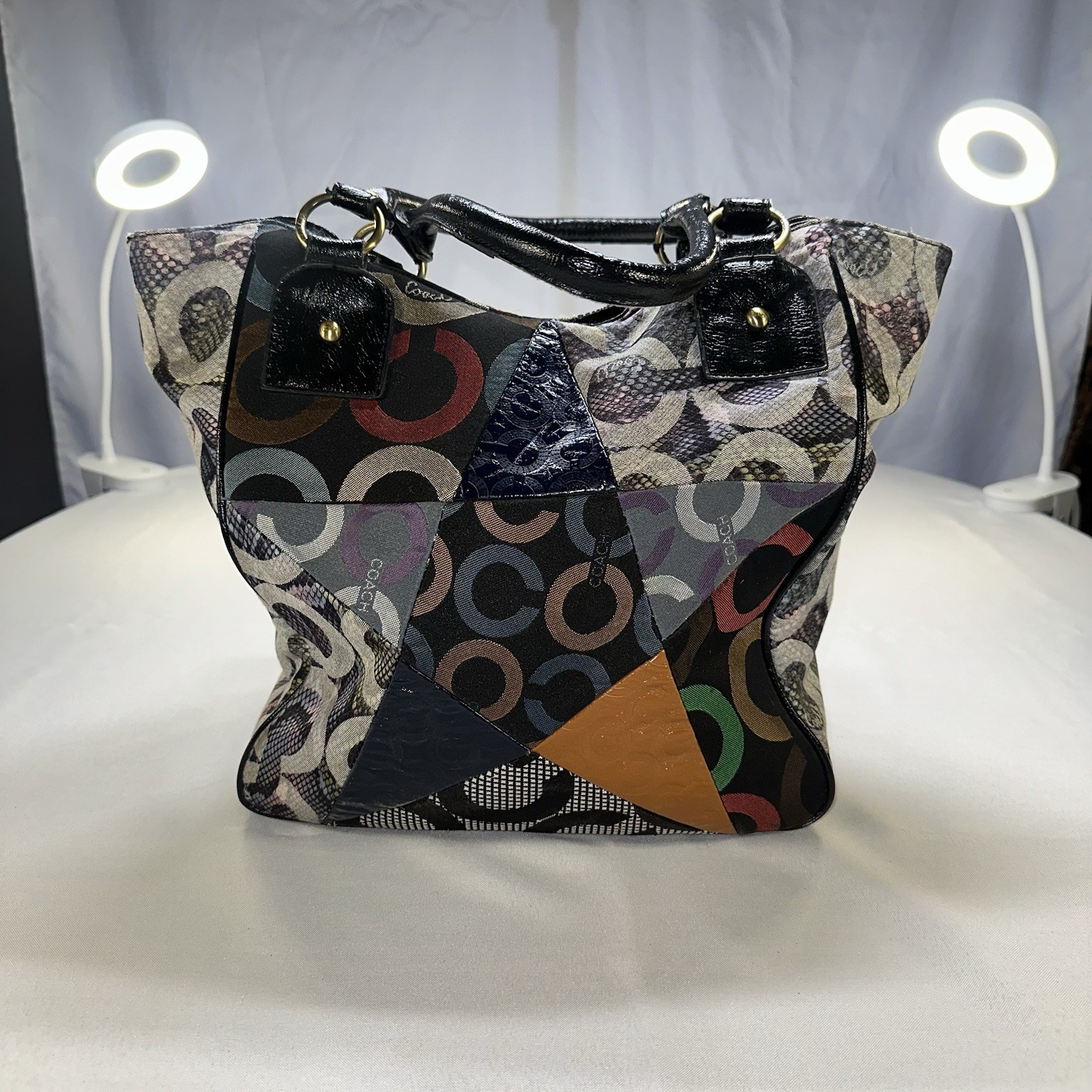 Coach Vintage Multi Patch Patchwork 1941 Hobo 2 S… - image 3