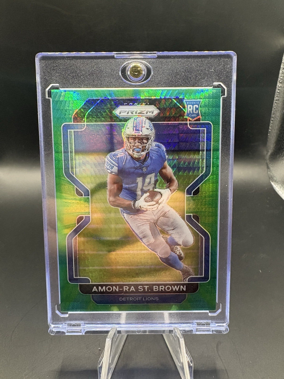 2021 Panini Prizm - Rookie Amon-Ra St. Brown #358 Hyper Prizm /175 (RC)