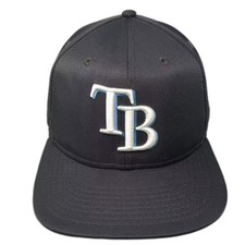 New Era Tampa Bay Rays MLB 9FIFTY Snapback Hat Gray Blue Adjustable OSFA