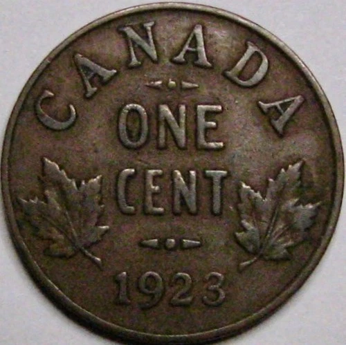 1923 Canada Small Cent — photo from another recent sale