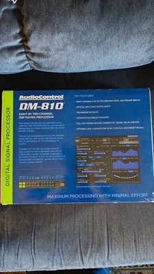 AudioControl DM-810 DSP Matrix Processor 8-Input 10-Output 30-Band EQ AccuBass