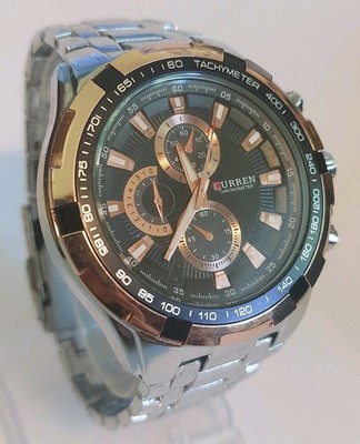Schöne Curren Chronometer Herren Quarzuhr 