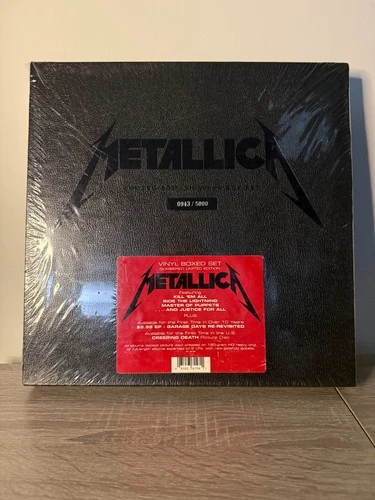 Metallica Vinyl Box Set Numbered Limited Edition 0943/5000 Factory Sealed OOP