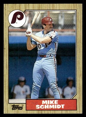 1987 Topps #430 Mike Schmidt Card Philadelphia Phillies