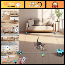 Interactive Cat Toy - Automatic Treadmill with Remote, 3 Speeds, Quiet Motor, Du