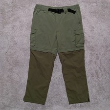 Boy Scouts of America BSA Mens Large 36x30 Green Switchback Zip Off Cargo Pants