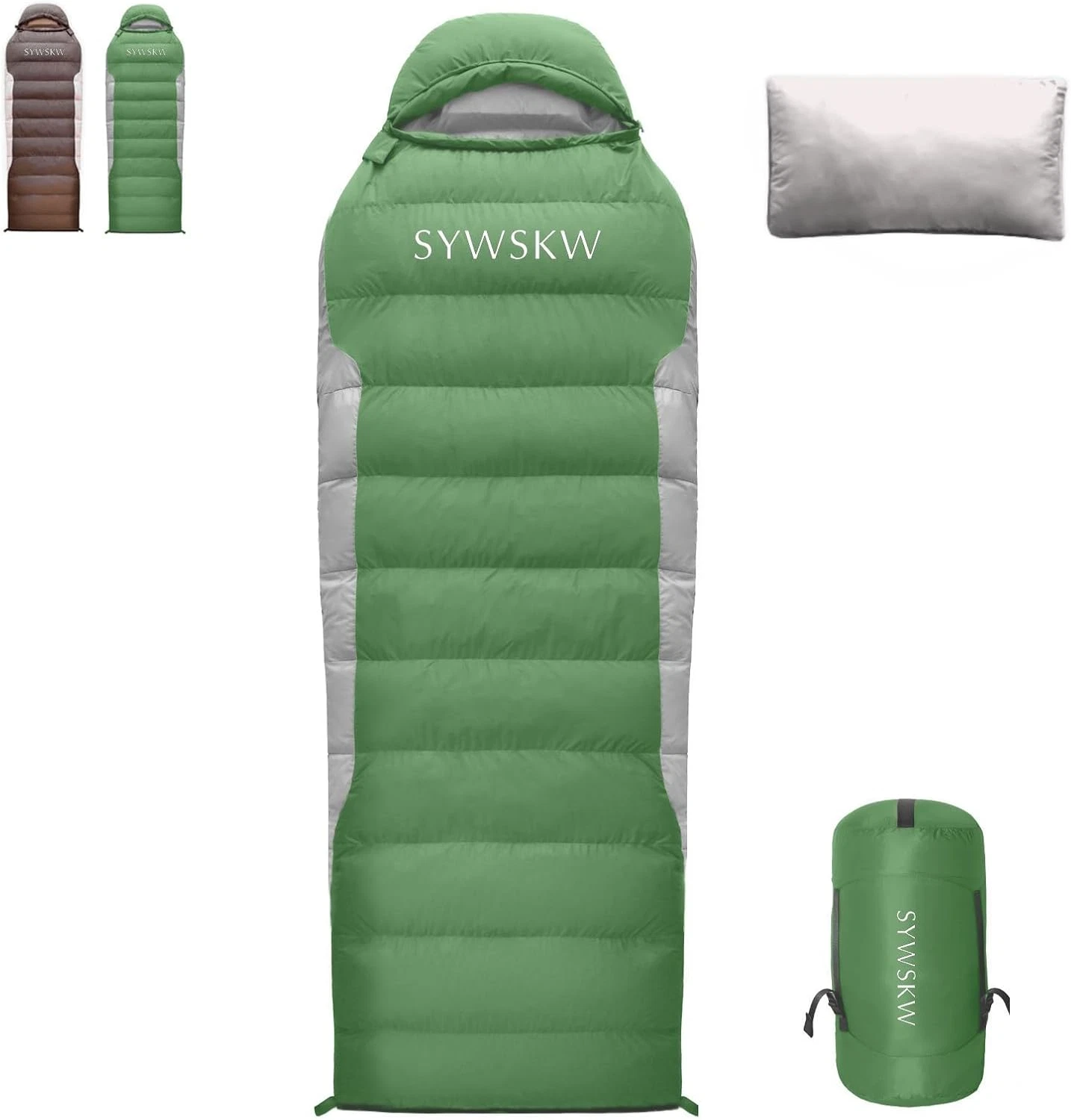 Ultralight down Sleeping Bag with Pillow,15°F 32°F 46°F Sleeping Bag for Women,M
Opens in a new wind