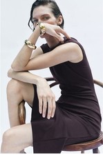 ZARA FITTED CREPE DRESS