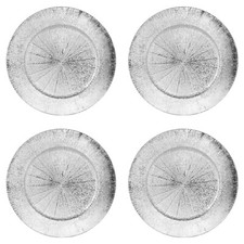 4x Metallic Charger Plates Wedding Party Christmas Dining Table Setting Set 33cm