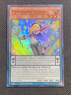 YuGiOh! - Pendulum Witch LEDE-EN098 Super Rare 1st Edition Near Mint