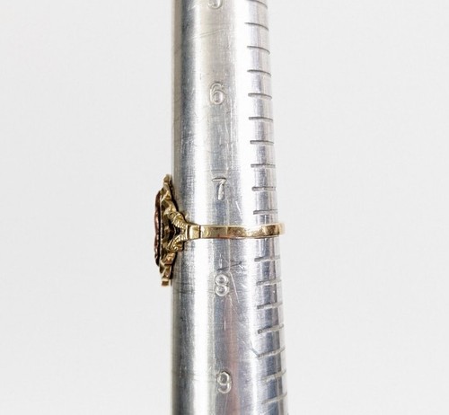 Größe 7,5 Virgincita 14k Gold Ring Our Lady of Guadalupe Mutter Maria Ring - Bild 8 von 10