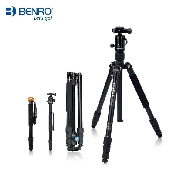 Benro A1682TV1 Tripod Aluminum Camera Stand With V1 Ball Head Section 4 Monopod Benro A1682TV1 Tripod Aluminum Camera Stand With V1 Ball Head Section 4 Monopod