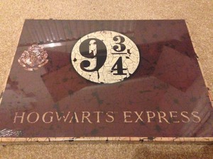 Détails Sur Nouveau Harry Potter Poudlard Express Quai 9 34 Signe Wall Art Canvas Afficher Le Titre Dorigine