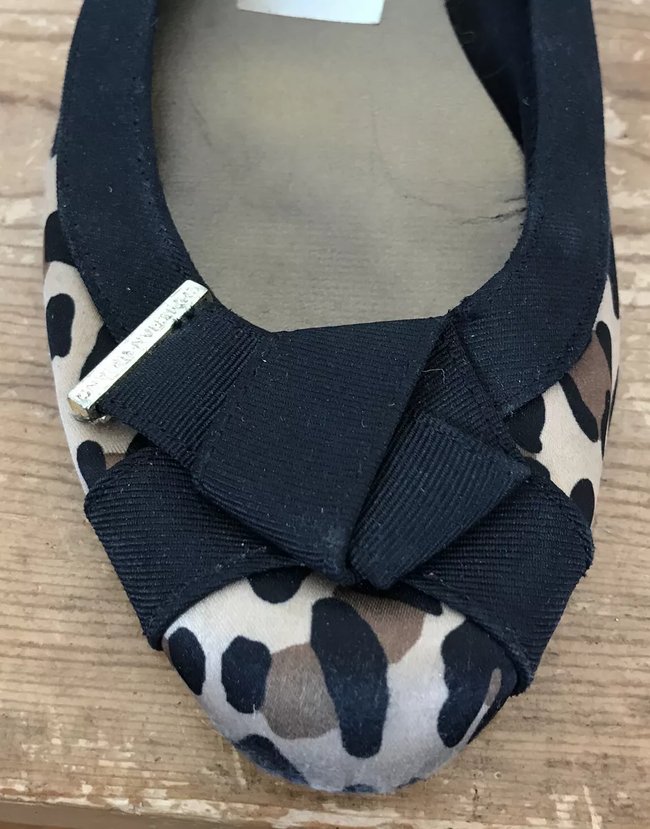 Payless Christian Siriano Leopard Print Ballet Ribbon City Flats