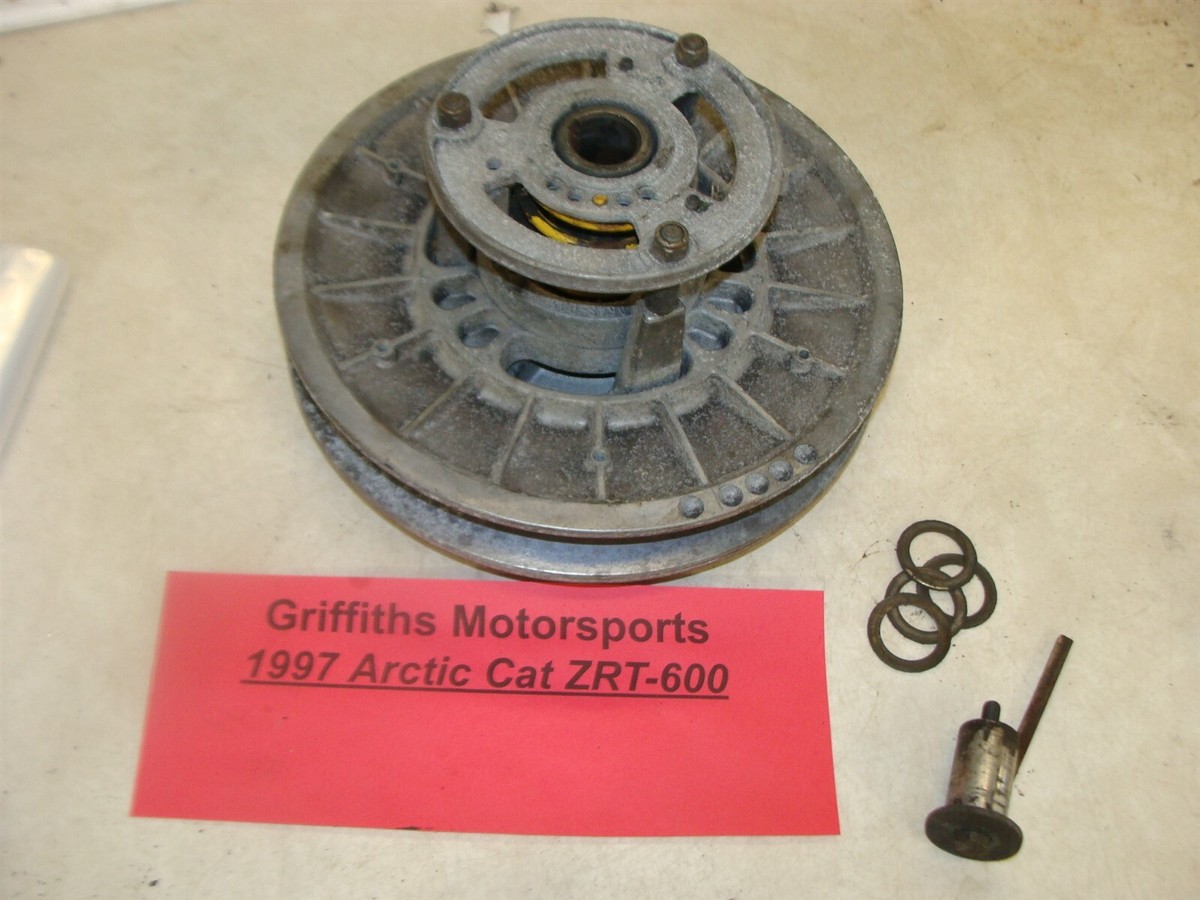 1997 ARCTIC CAT ZRT600 oem secondary driven cvt clutch w shims key