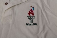Champion Mens Olympic Polo Shirt White XL Atlanta 1996 Authentic Athletic Cotton