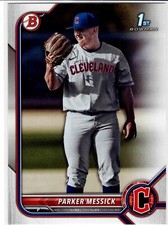 Parker Messick Cleveland Indians 2022 Bowman Draft 1st Bowman