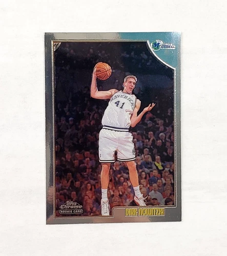Dirk Nowitzki 1998-99 Topps Chrome #154  Rookie Card RC  Dallas Mavericks