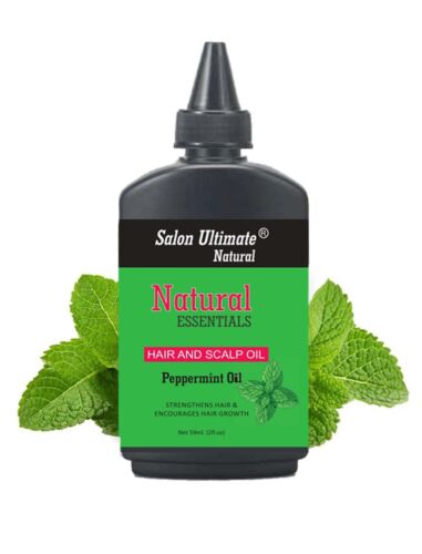 59ml Peppermint Hair Oil Trearment Essential Aromatherapy Natural Pure Vegan UK - Afbeelding 1 van 3