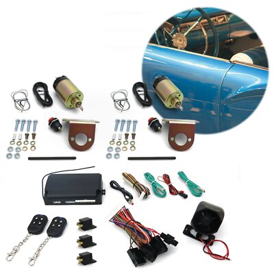 8 Function 50 Lbs Remote Shaved Door Popper Kit AutoLoc AUTSVPRO5 hot rod custom