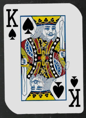 Richard Petty signed KING PLAYING card NASCAR auto HOF HARRAHS CASINO 2