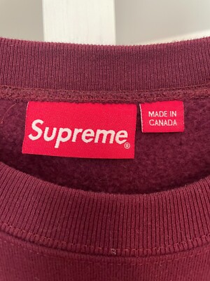Supreme Aerial Crewneck Burgundy (FW20) Size XL, pre-owned | eBay