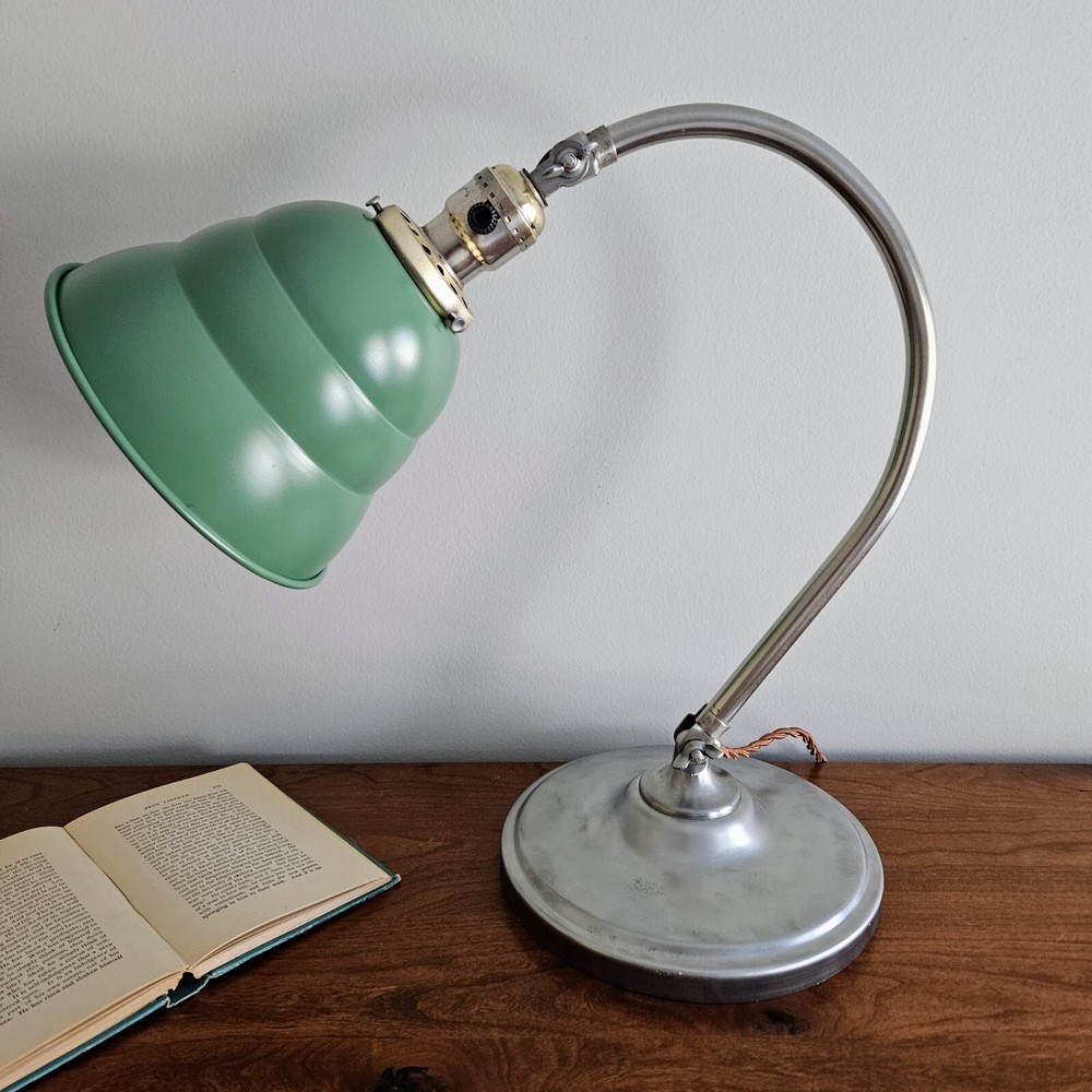 Vintage Industrial Desk Lamp.  Antique Industrial Desk Lamp.  Industrial Light.