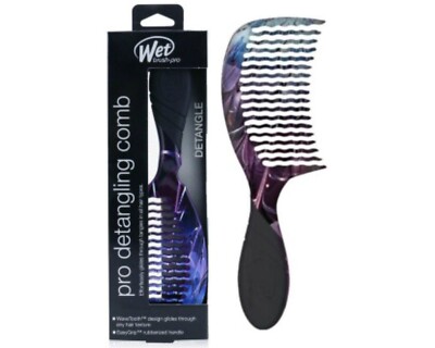 Wet Brush Detangling Comb - ELECTRIC DREAM - Vivid Feathers