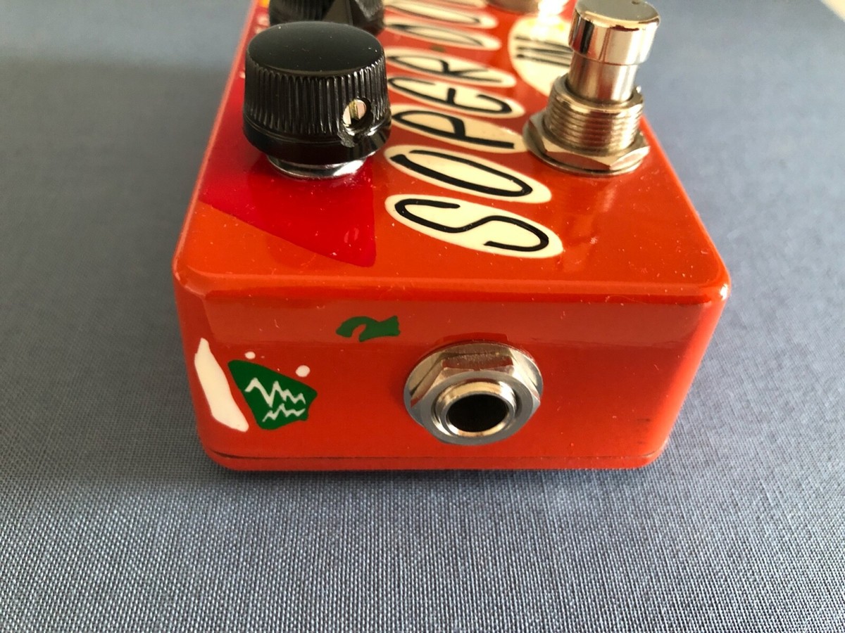 ZVEX Super Duper 2 IN 1 Hand Painted Guitar Pedal NOS 14th ZVEX Super Duper 2 IN 1 Hand Painted Guitar Pedal NOS 14th
