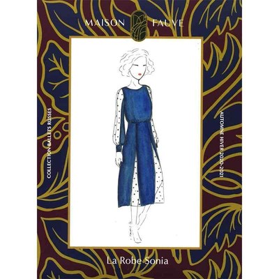 Maison Fauve bedrucktes Muster - Sonja-Kleid - Zwischenstufe