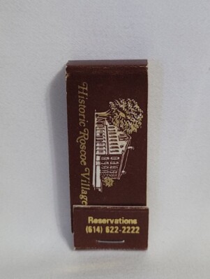 Vintage Matchbook Historic Roscoe Village Old Warehouse Restaurant Advertising