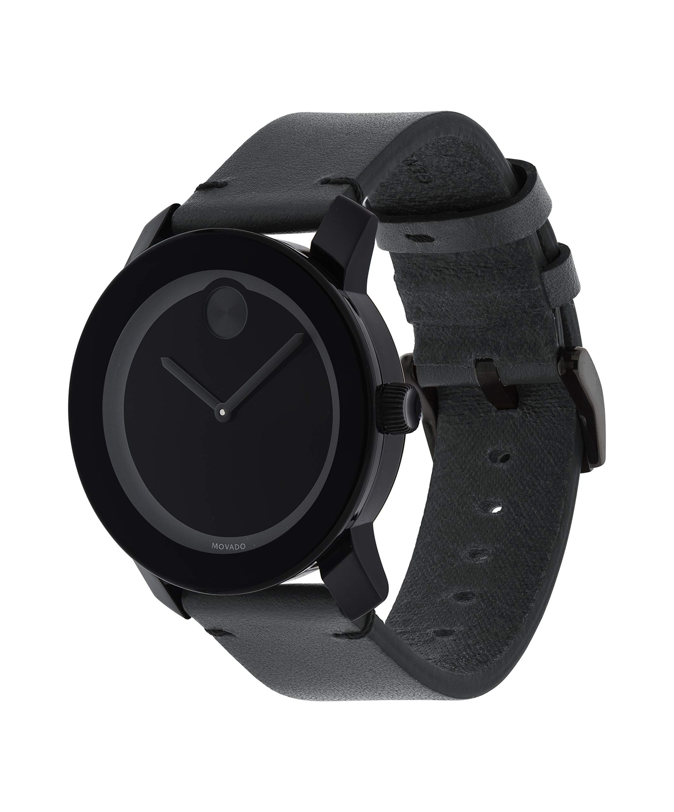Movado Bold TR90 42mm Black Stainless Steel Case with Black Rubber 
