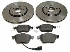 Skoda Fabia 1.4 vRS 2010-2015 Set 2 dischi freno anteriori e pastiglie con sensore
