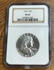 1962 Franklin Silver Half Dollar 50C NGC  PF 67