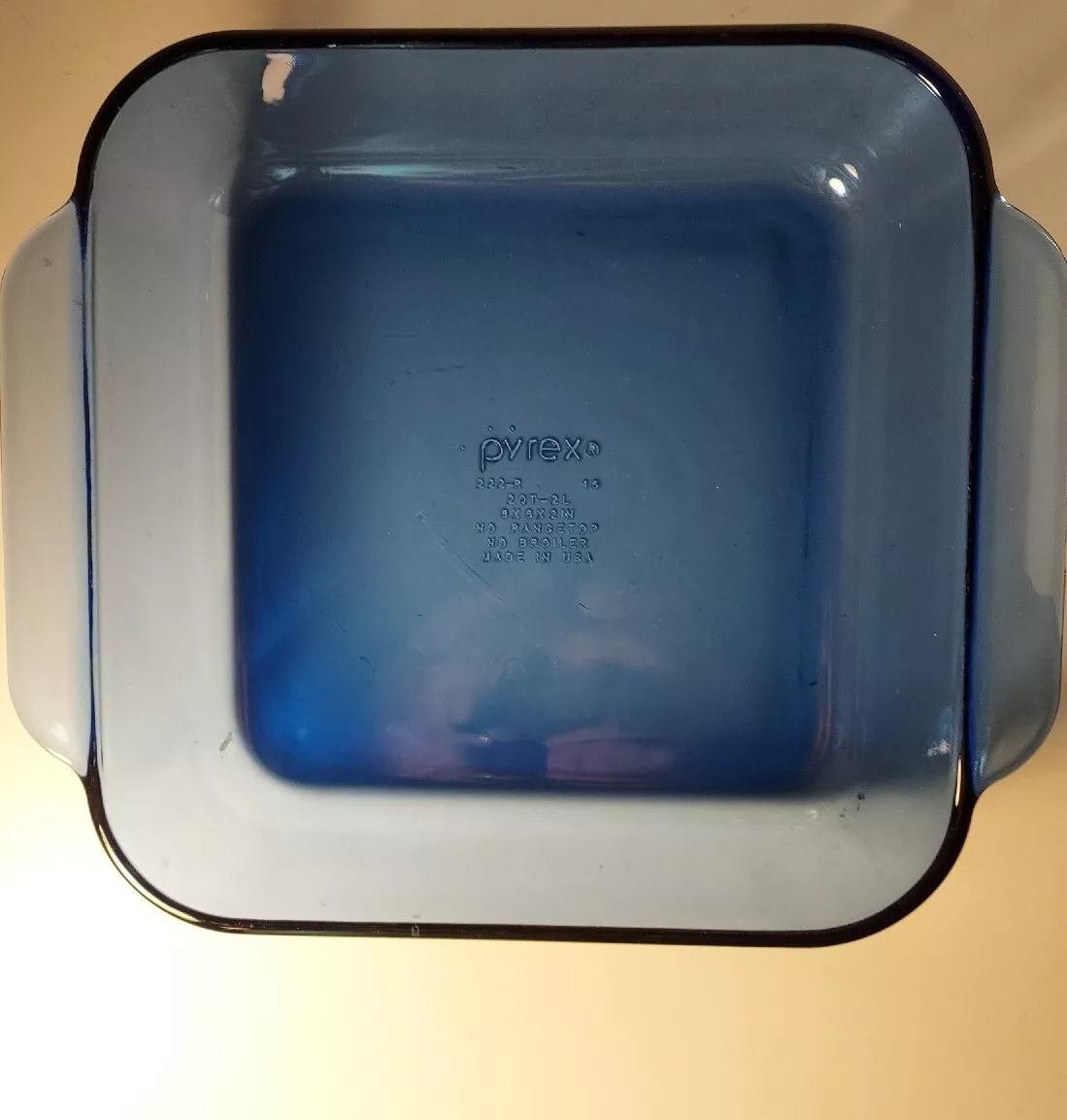 Size of 2 qt baking dish top